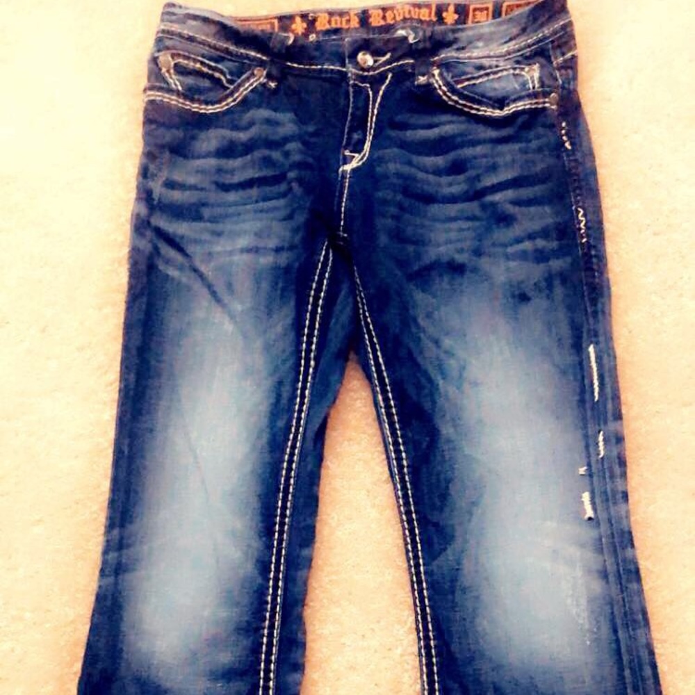 Rock Revival distressed jeans SZ 30